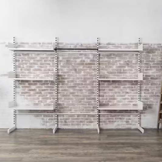 Mueble de almacenamiento independiente sin fijación en metal blanco robusto