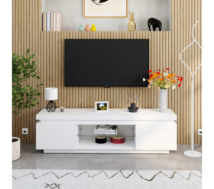 Mueble TV L.175cm AUCKLAND lacado blanco