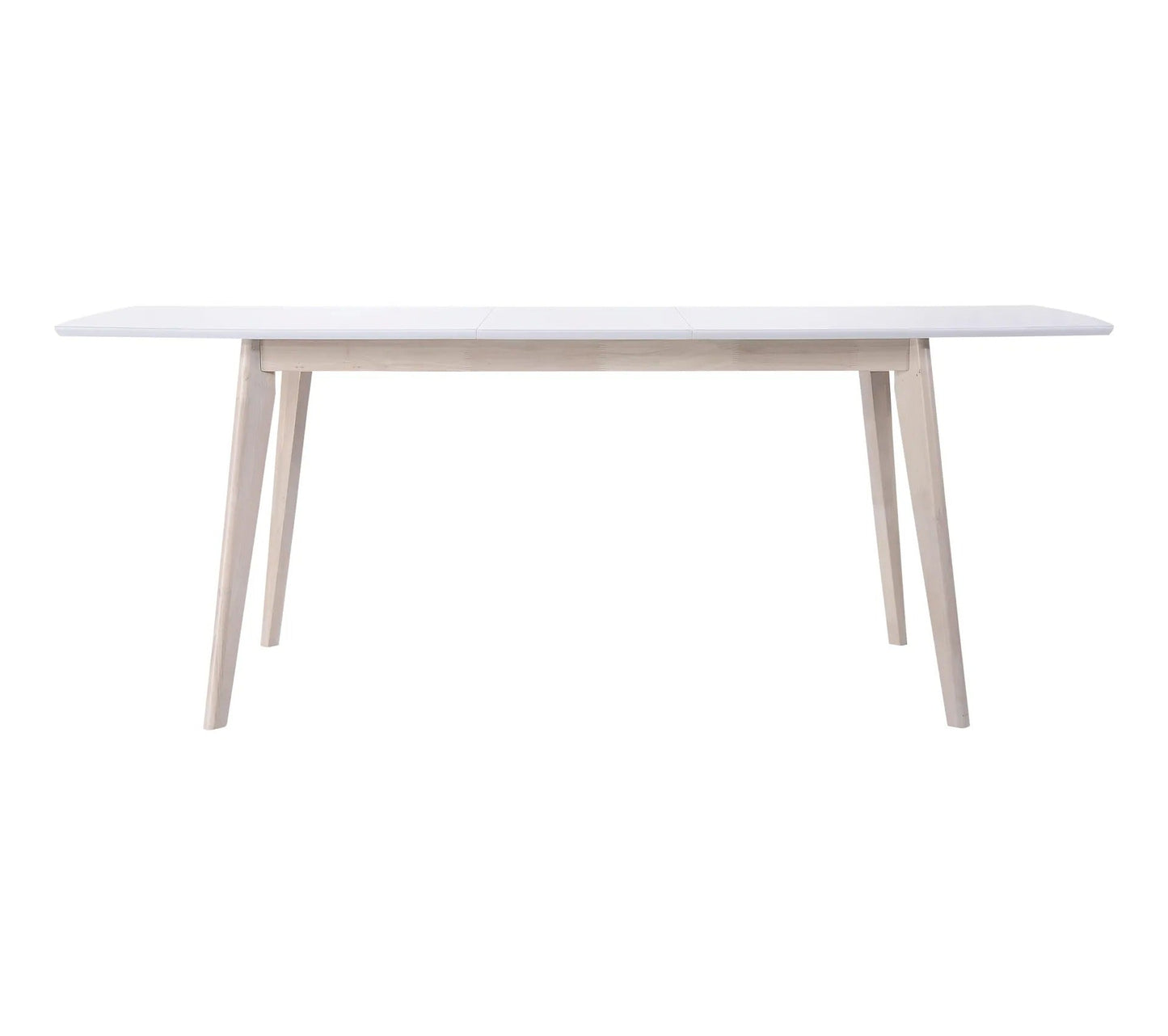 Mesa extensible L160-200 cm MALENA madera escandinava y blanco