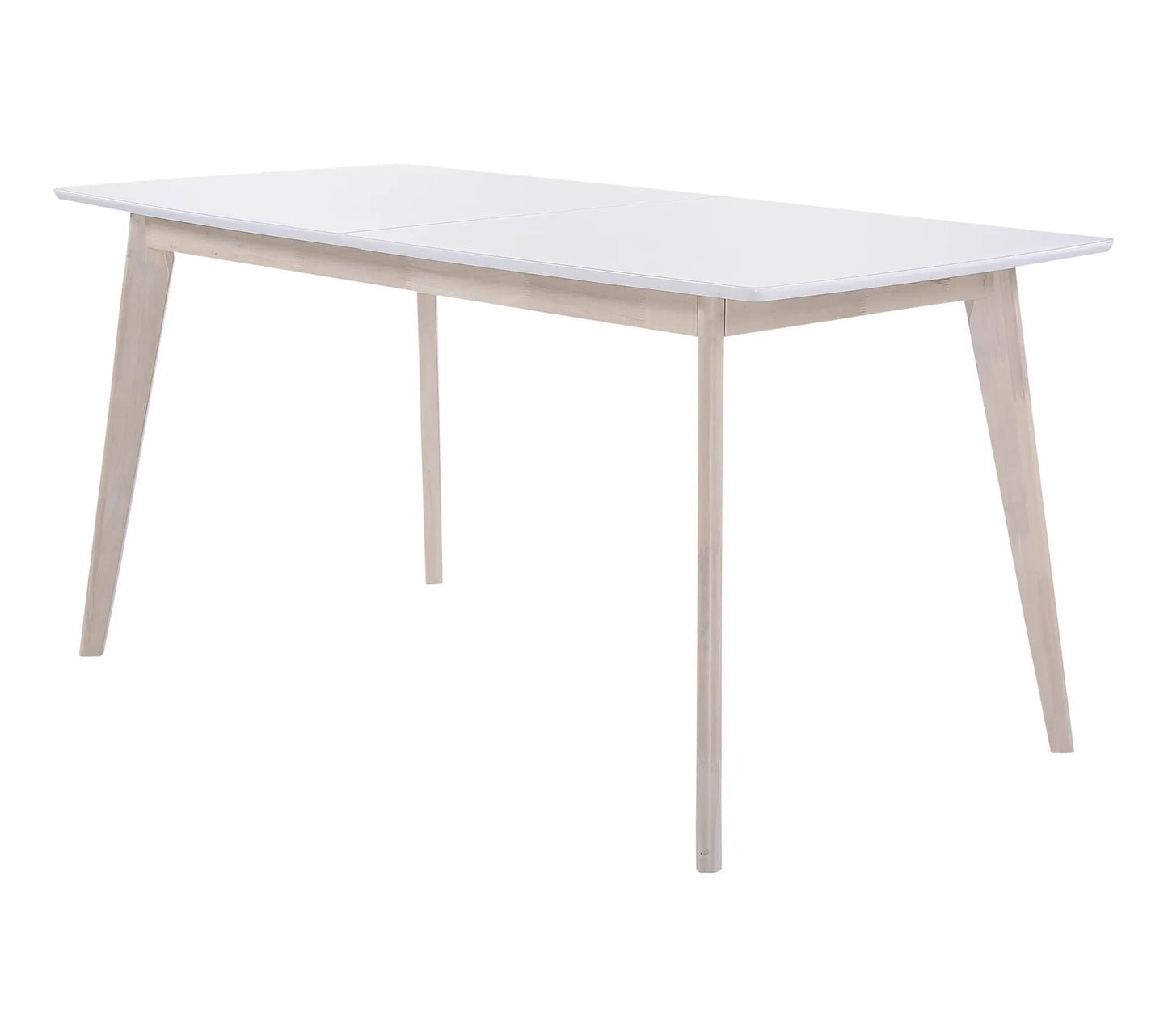 Mesa extensible L160-200 cm MALENA madera escandinava y blanco