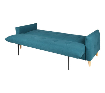 Banquette lit BIMBO tissu Bleu canard