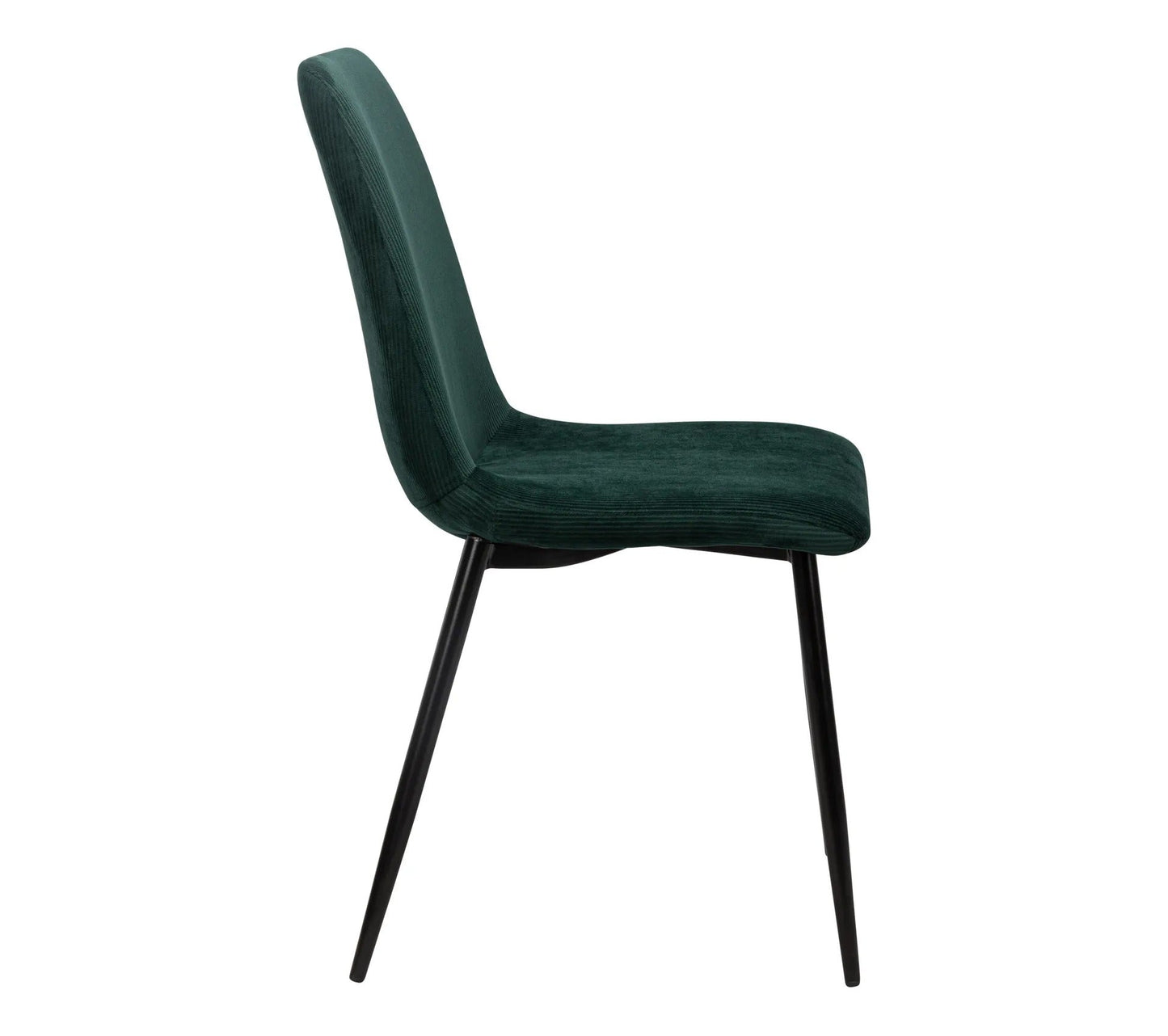 Silla APPOLINE de terciopelo verde