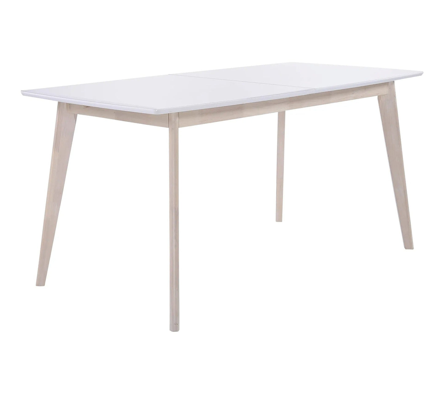 Mesa extensible L160-200 cm MALENA madera escandinava y blanco