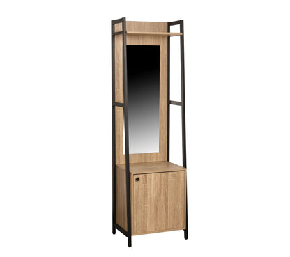 Dressing L.52 cm avec miroir BONO 1 porte, 1 penderie