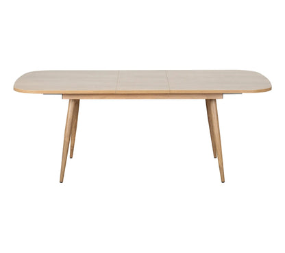 Table à manger extensible 160-200 x 90 cm COLUMBUS imitation chêne