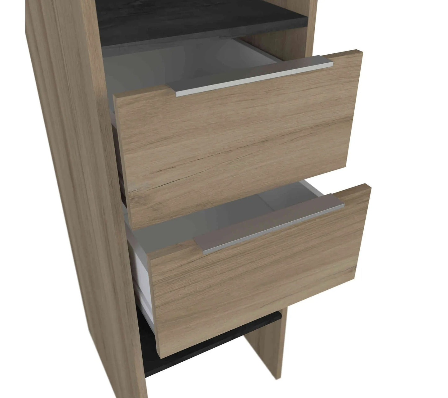 Dressing Extensible Avec Rideau Bois Naturel