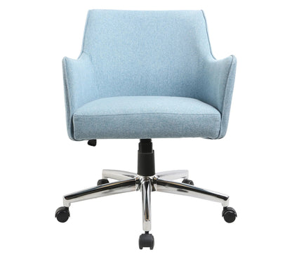 Fauteuil de bureau DEMESSIS en tissu bleu