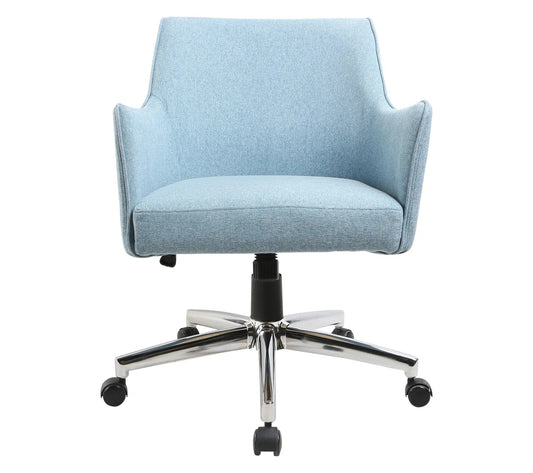 Fauteuil de bureau DEMESSIS en tissu bleu