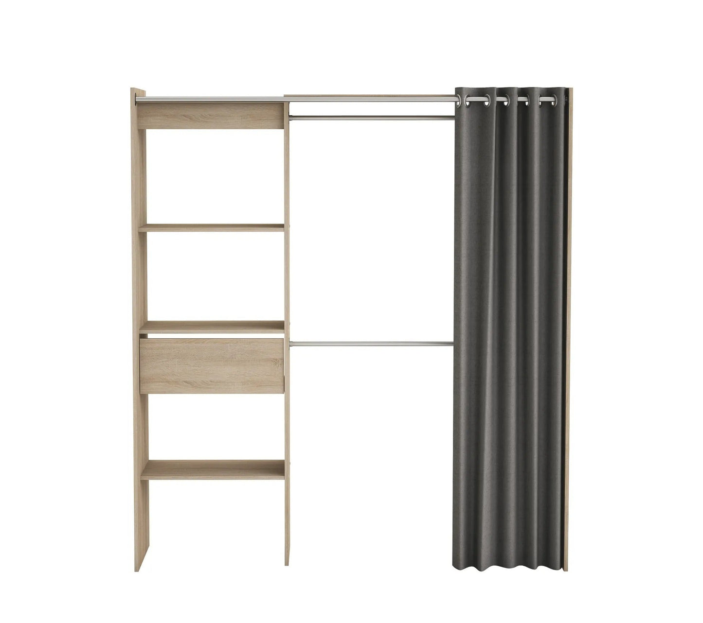 Armoire dressing extensible MOKA imitation Chêne kronberg