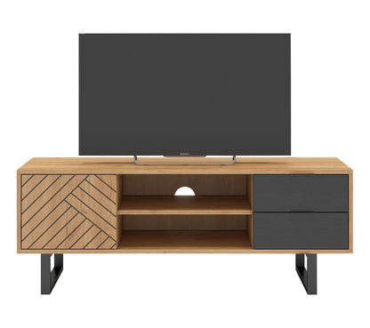 Mueble TV VANIA imitación roble 140cm