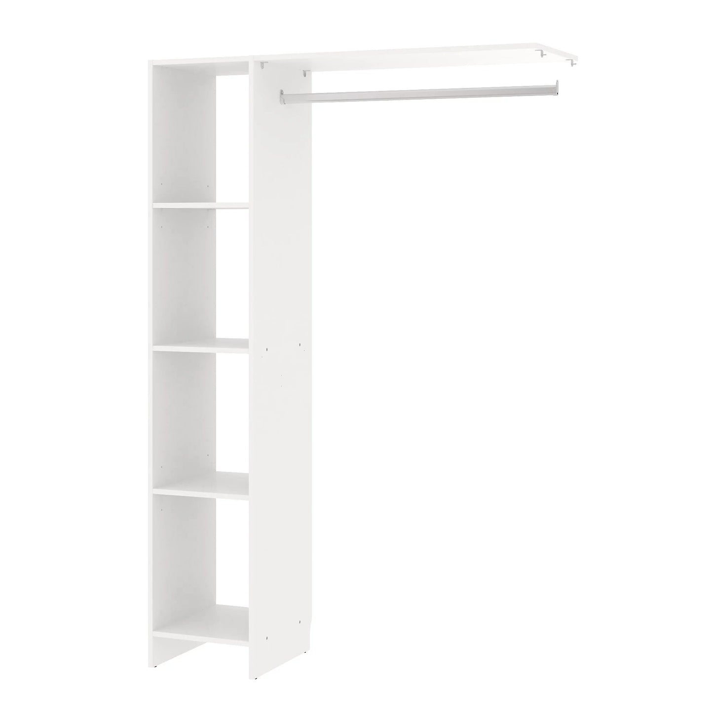 Kit dressing 1 colonne ajustable Pole décor blanc H. 180 x L. 120 x P. 39,7 cm