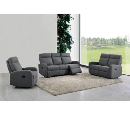 Fauteuil Relax OSCAR Tissu Gris Clair