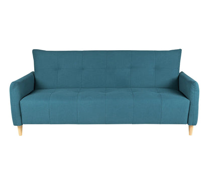 Banquette lit BIMBO tissu Bleu canard