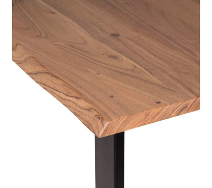 Table de séjour L.200 x l.100 cm VATIRA acacia et noir