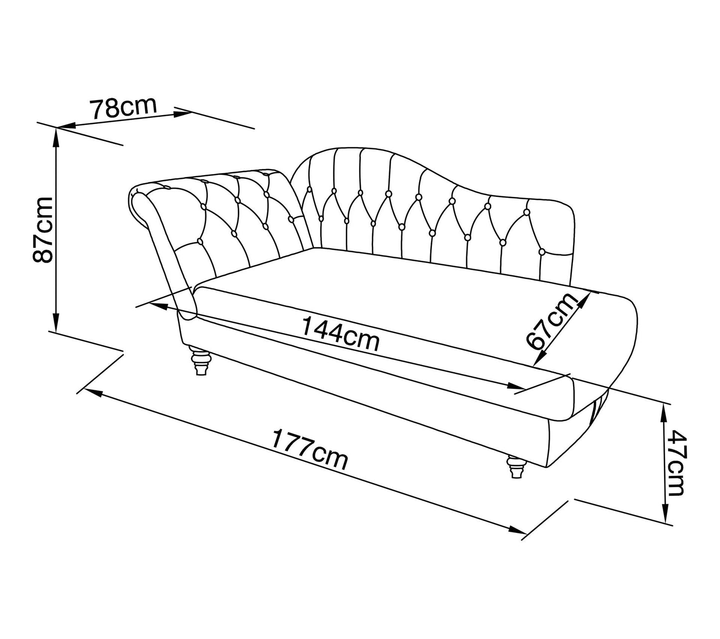 Méridienne convertible avec coffre LALOU Tissu gris