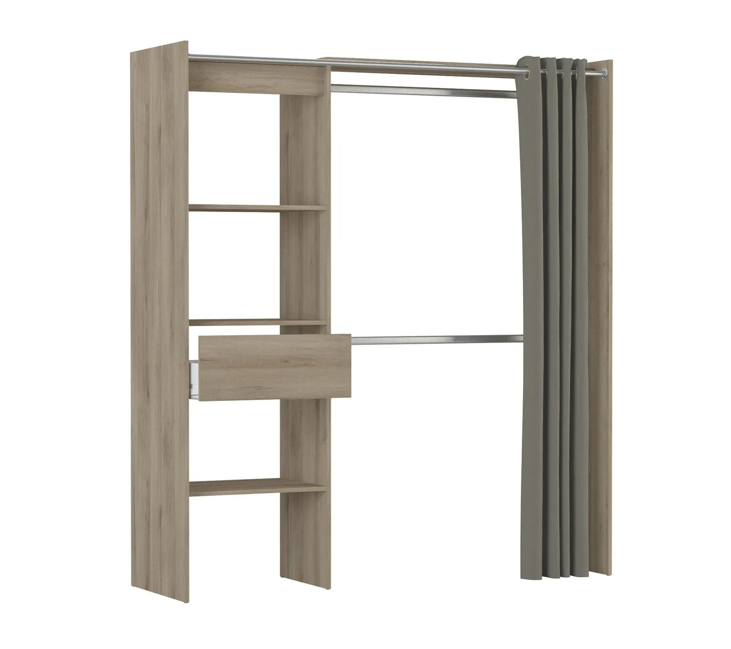 Armoire dressing extensible MOKA imitation Chêne kronberg