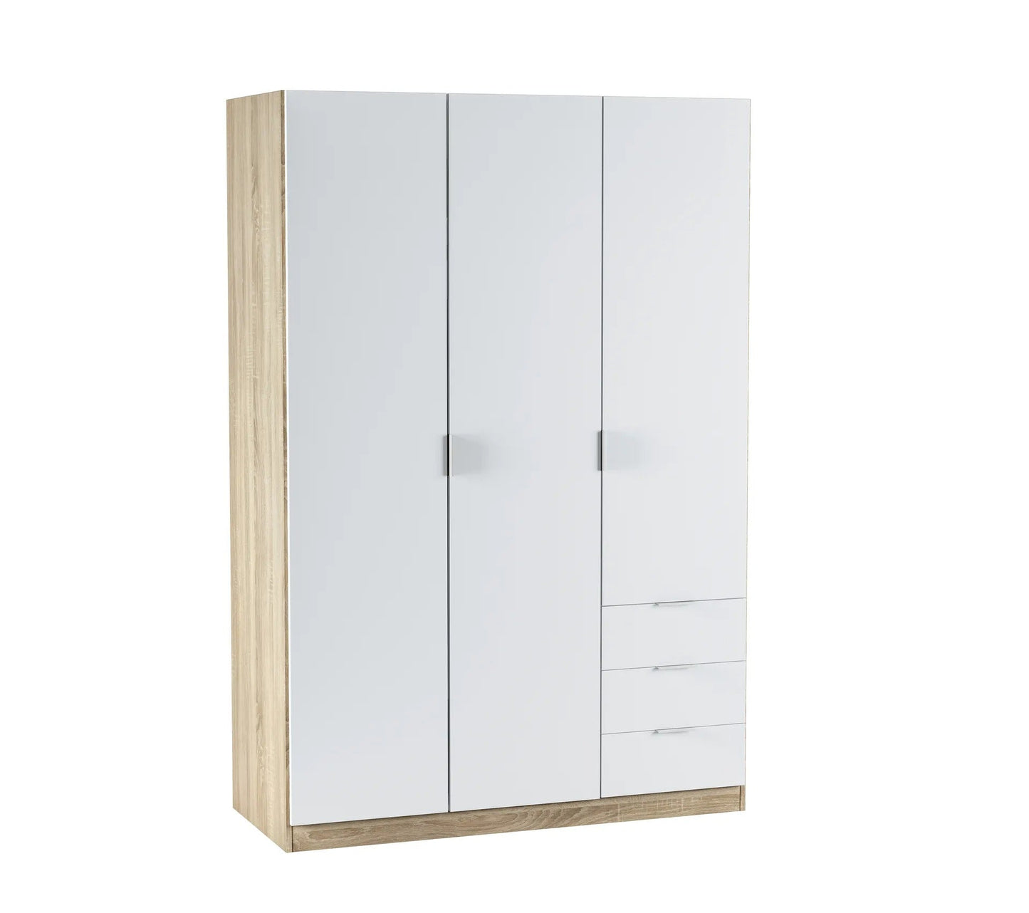 Mueble ZOA 3 cajones y 3 puertas Blanco y roble