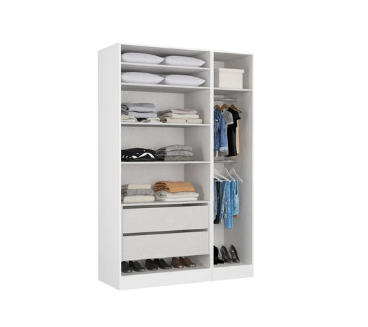 Weißer Ankleideschrank EXTENSO L.150 compo 2