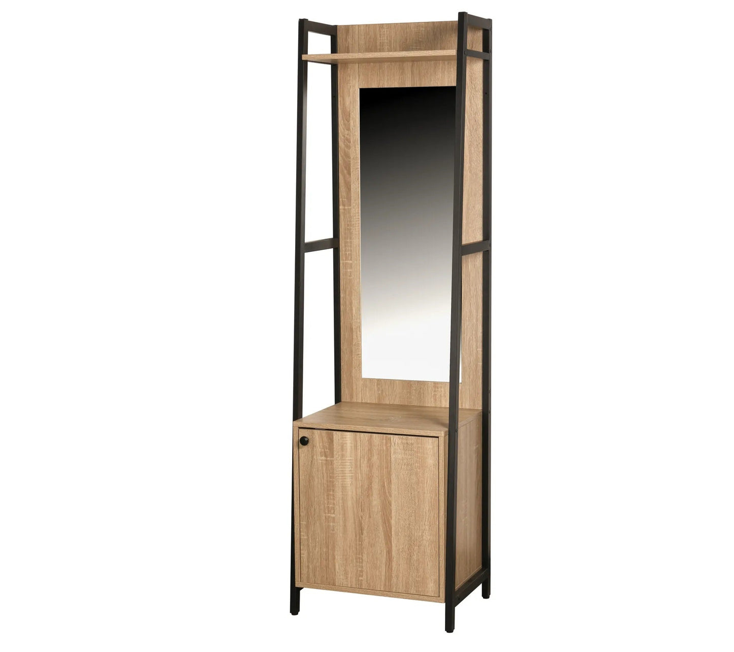 Ankleidezimmer L.52 cm mit Spiegel BONO 1 Tür, 1 Kleiderschrank