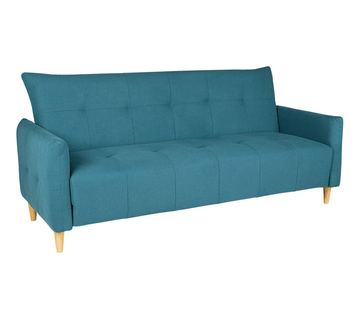 Banquette lit BIMBO tissu Bleu canard