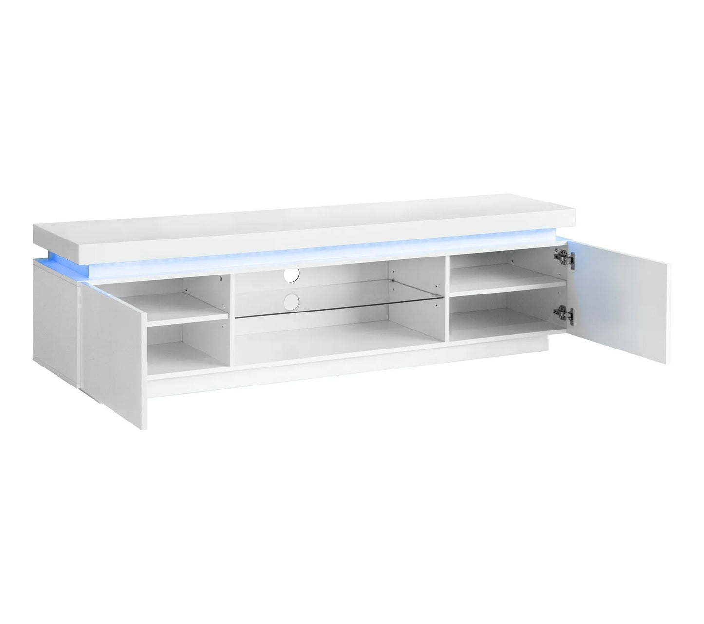 Mueble TV L.175cm AUCKLAND lacado blanco