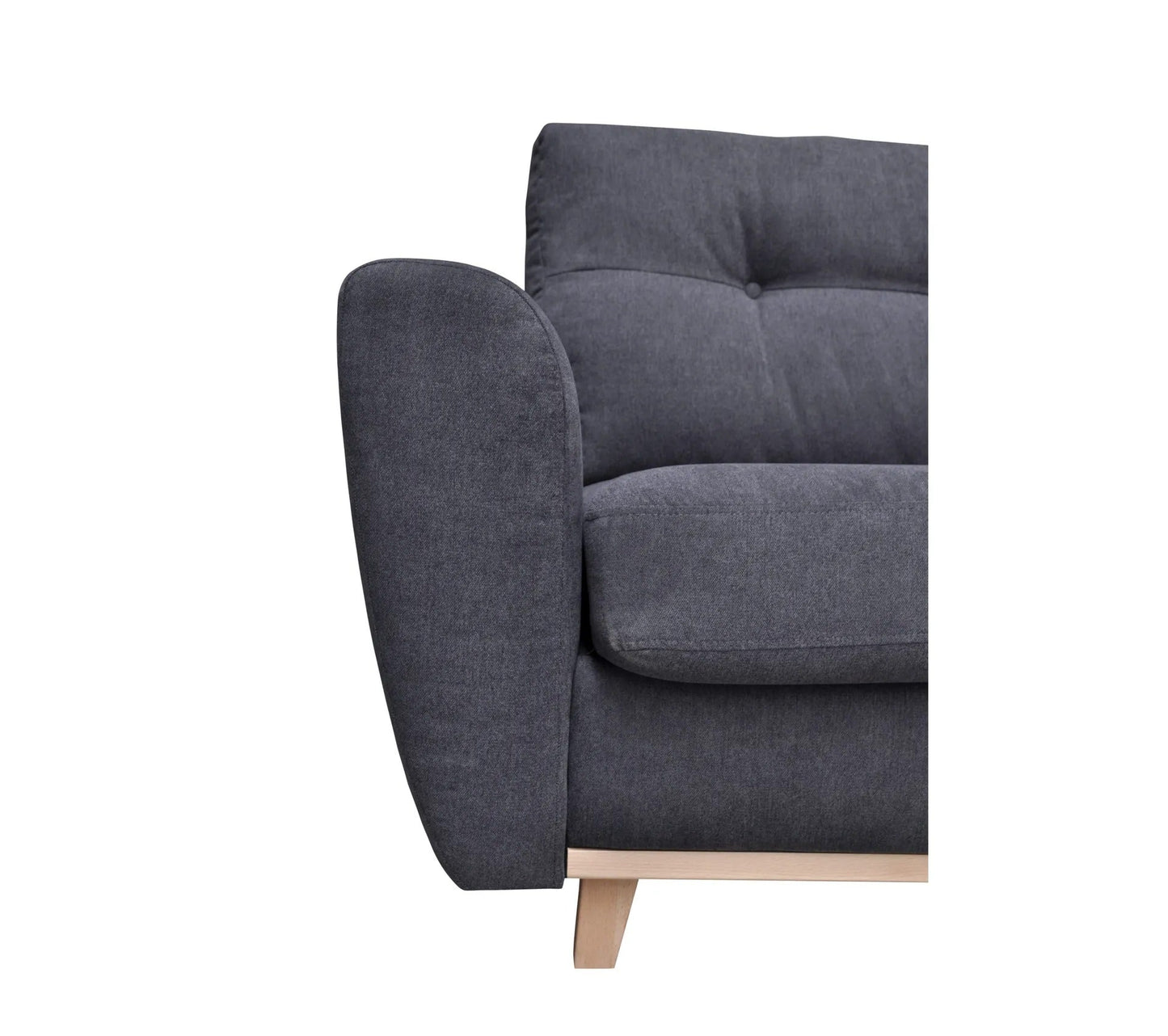 Express umwandelbares 3-Sitzer-Sofa 160x190cm MILANE anthrazitgrauer Stoff