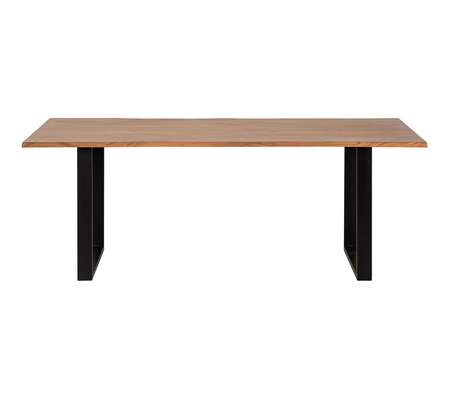 Mesa de salón L.200 x L.100 cm VATIRA acacia y negro