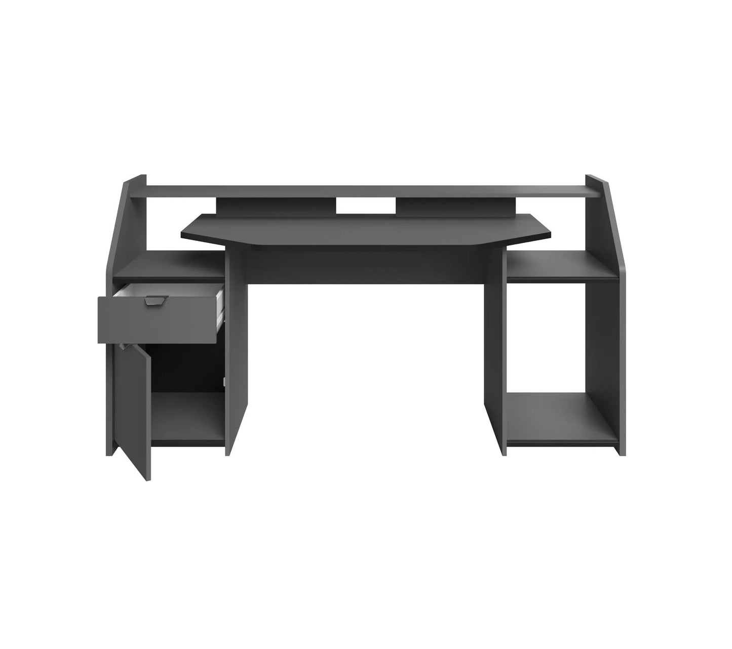 Bureau gamer LED DARKUSS gris noir