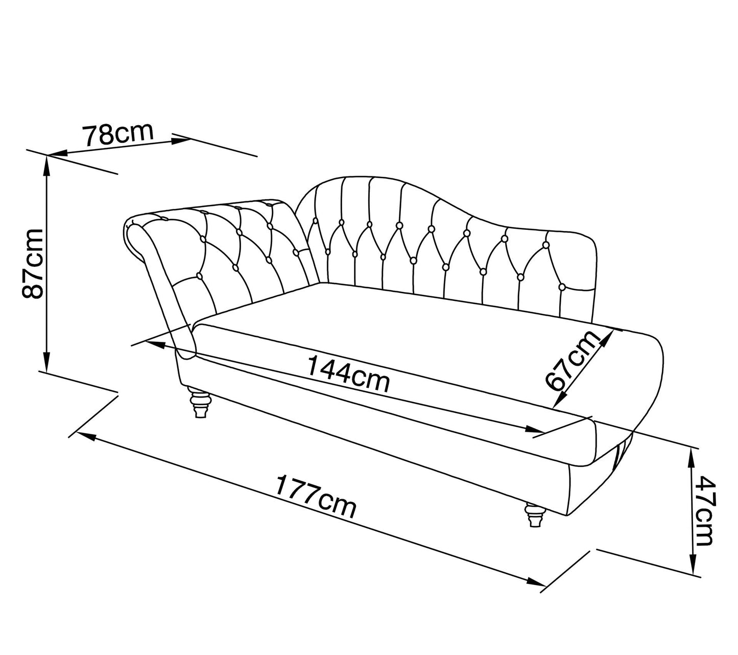 Méridienne convertible avec coffre LALOU effet velours vert