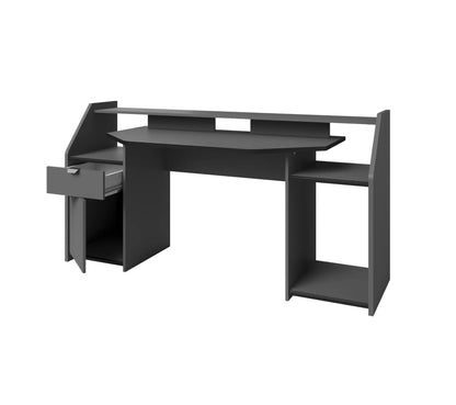 Bureau gamer LED DARKUSS gris noir