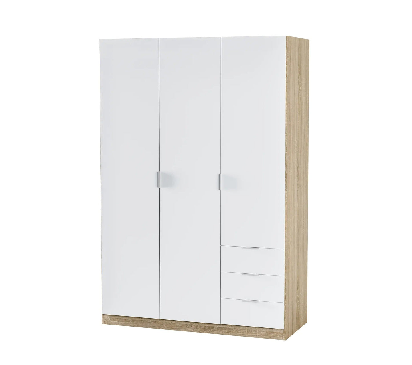 Mueble ZOA 3 cajones y 3 puertas Blanco y roble