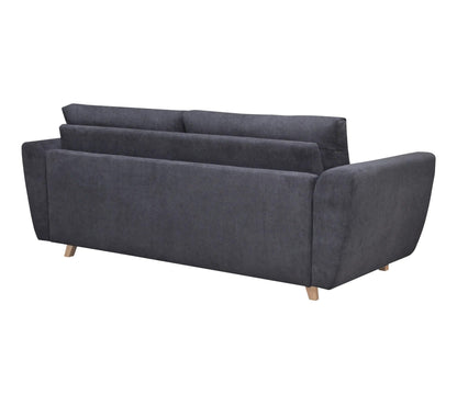 Express umwandelbares 3-Sitzer-Sofa 160x190cm MILANE anthrazitgrauer Stoff