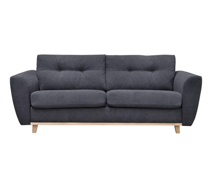 Express umwandelbares 3-Sitzer-Sofa 160x190cm MILANE anthrazitgrauer Stoff