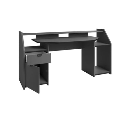 Bureau gamer LED DARKUSS gris noir