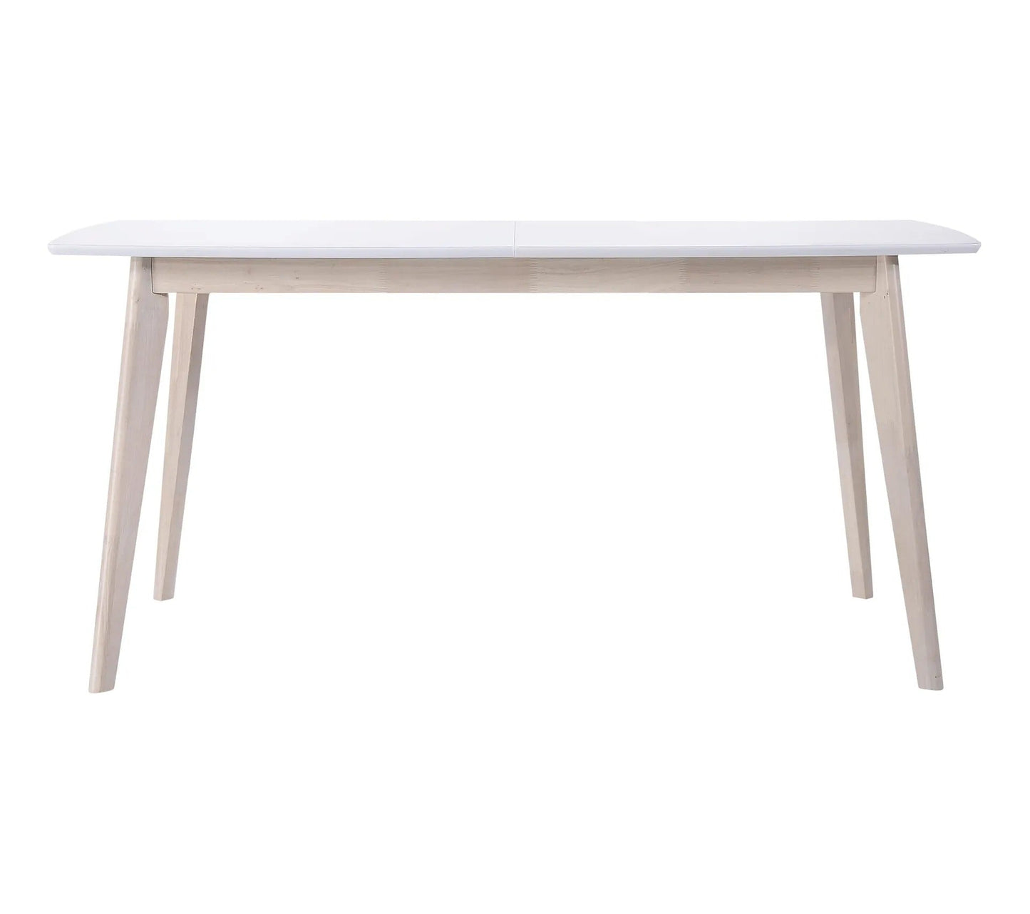 Mesa extensible L160-200 cm MALENA madera escandinava y blanco