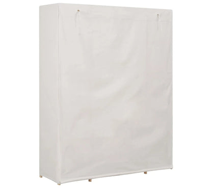 Garde-robe Blanc 135 X 40 X 170 Cm Tissu