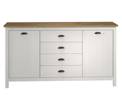 Buffet campagne MAYA Bois massif blanc