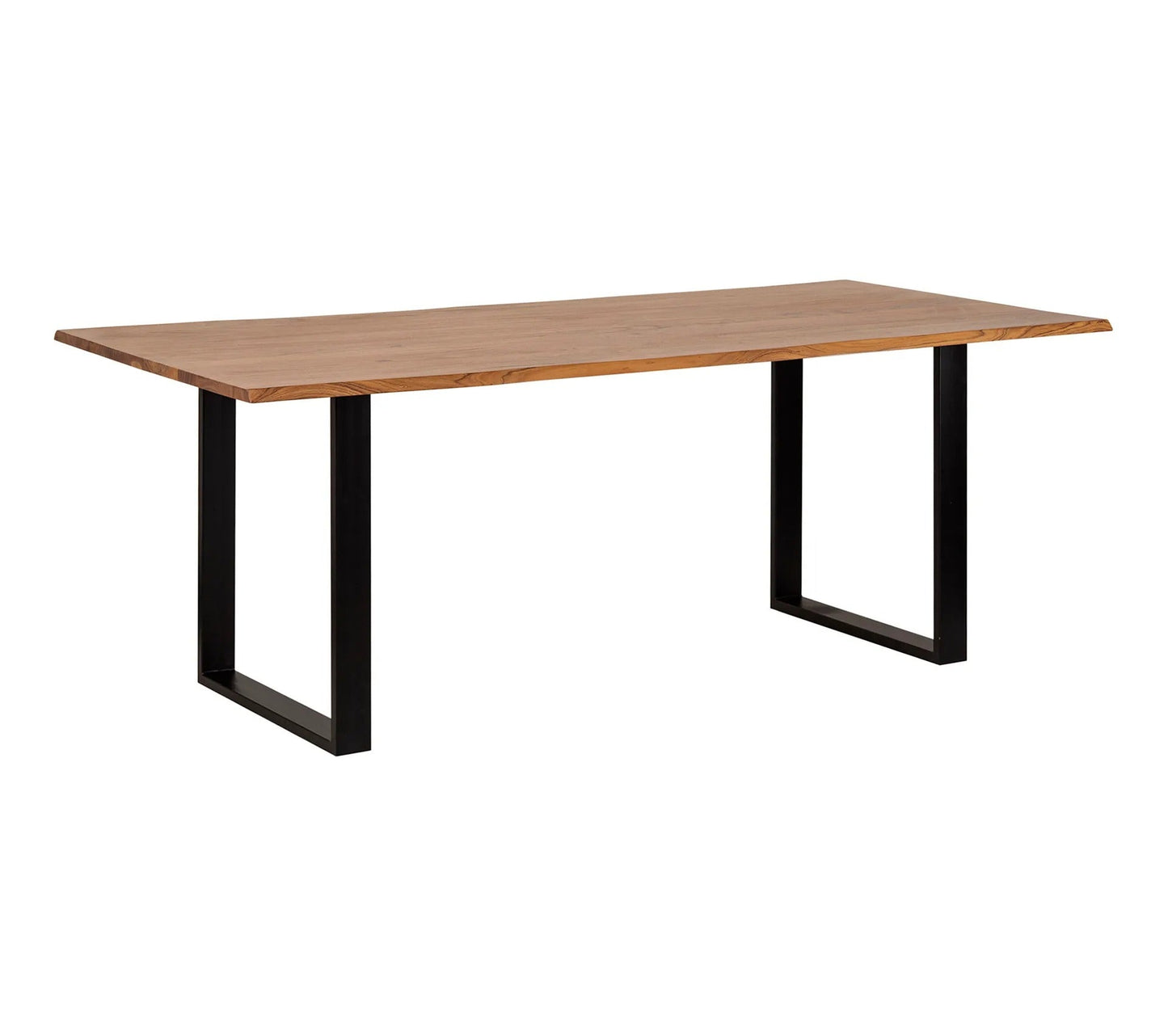 Table de séjour L.200 x l.100 cm VATIRA acacia et noir