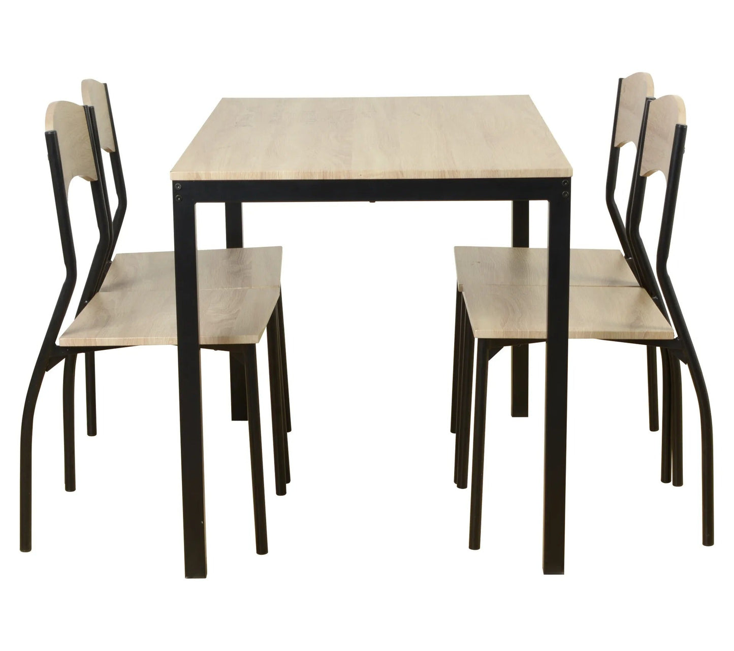 Set table et chaise OPAL imitation chêne