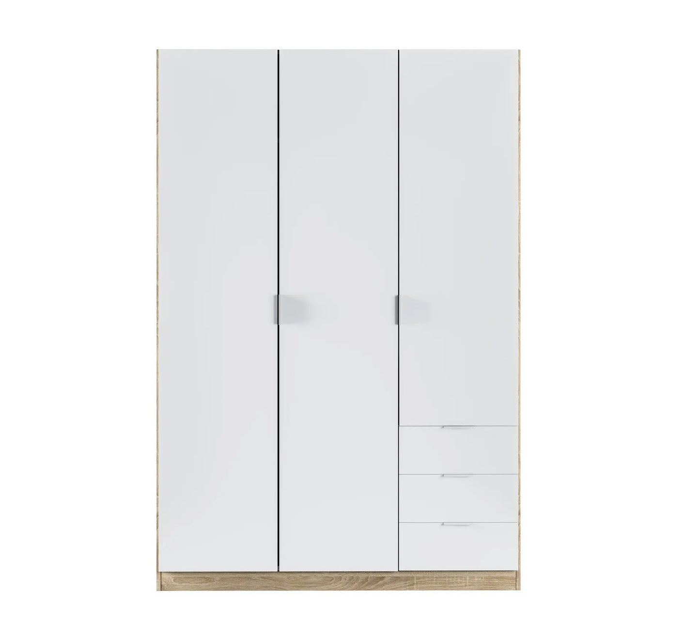 Mueble ZOA 3 cajones y 3 puertas Blanco y roble