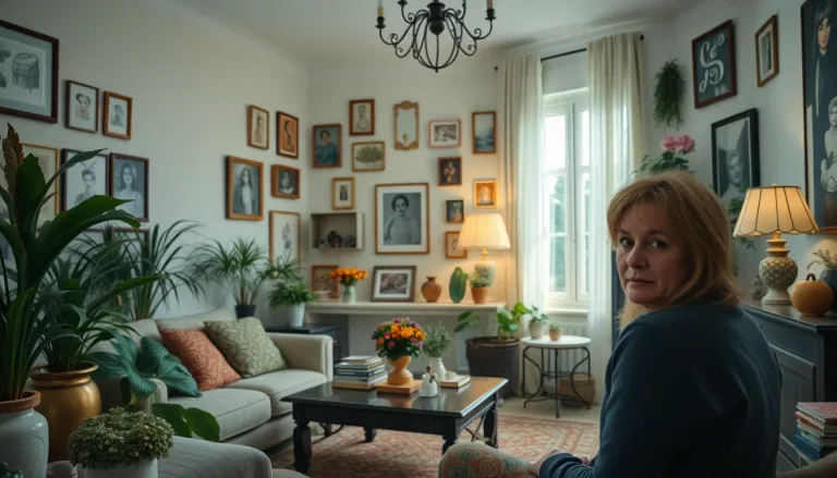 Un intérieur désordonné et mal décoré avec des objets qui ne vont pas ensemble