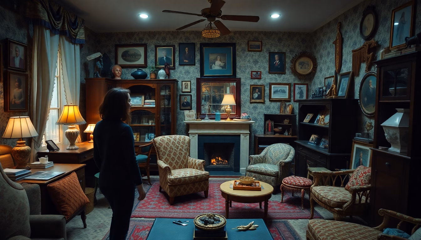 Une pièce à la décoration éclectique et désordonnée, symbolisant une décoration ratée.
