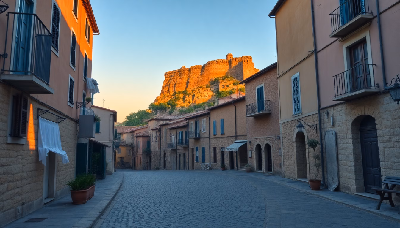 Village de Mussomeli en Sicile