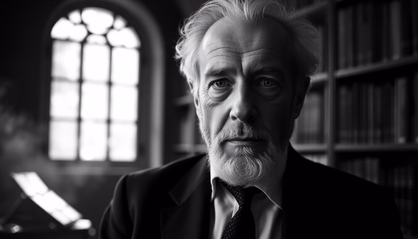 Portrait de Robert Badinter, figure emblématique française
