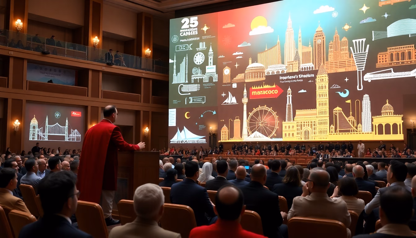 Roi Mohammed VI s'exprimant lors d'une allocution