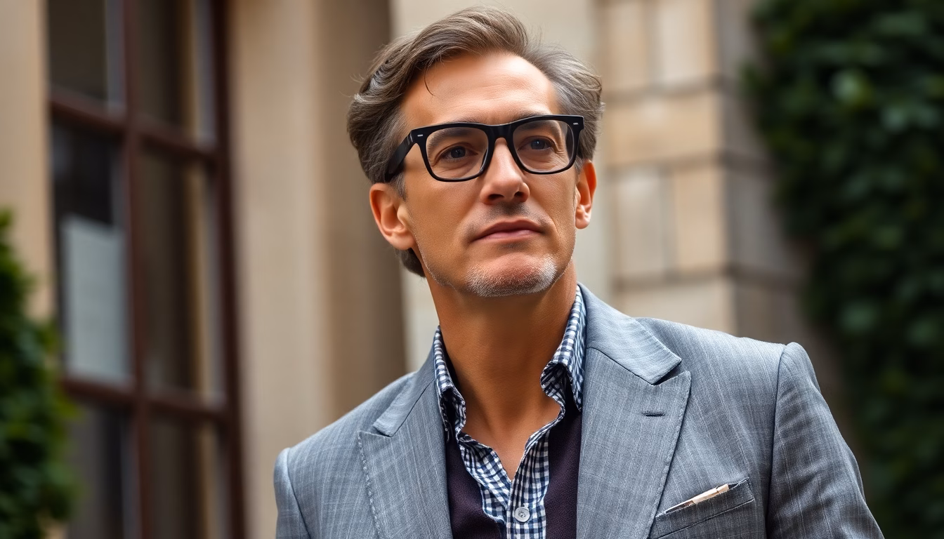 Benjamin Biolay dans une tenue chic