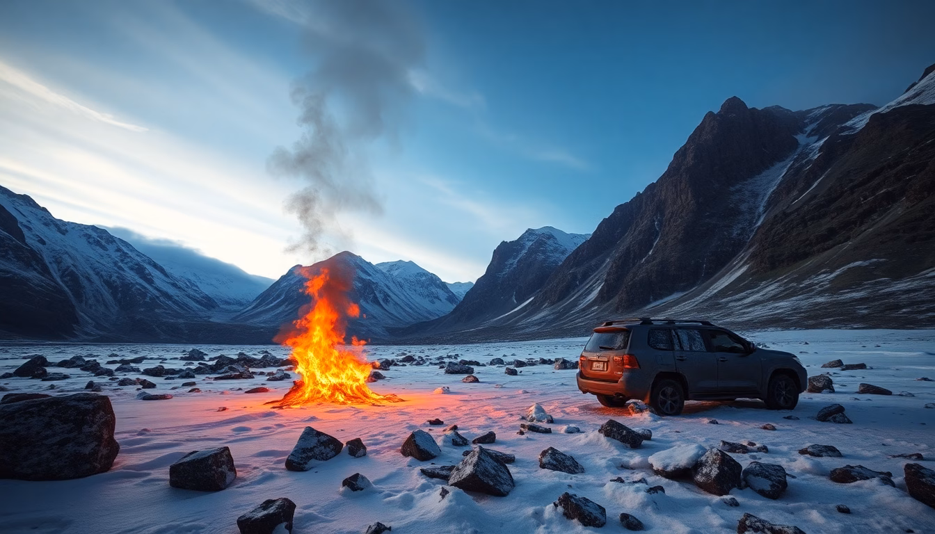 paysage de glaciers en Terre de Feu